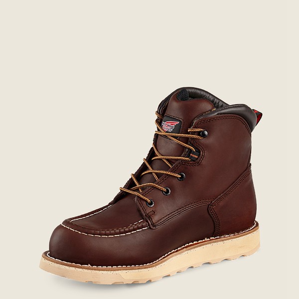 Safety Støvler Herre - Red Wing Traction Tred - 6-Inch Waterproof Toe - Mørkebrune - BAPEJC-750